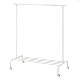 宜家丽加晒衣架室内卧室家用凉衣服杆架子落地升降衣帽架国内代购