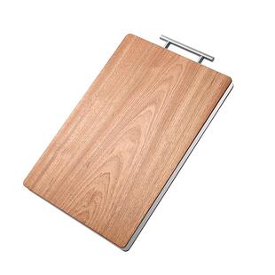 双枪整木乌檀木菜板抗菌防霉加厚实木砧板家用切菜双面案板擀面板