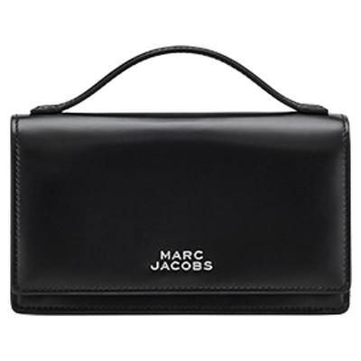 【新年特惠】MARC JACOBS/莫杰  GLAM MJ 牛皮纯色简约链条斜挎包
