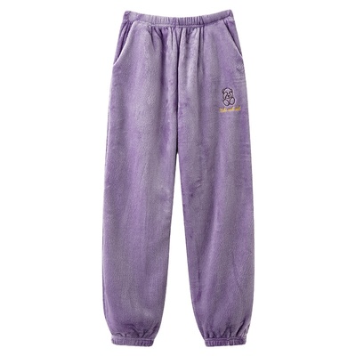 【浪莎】法兰绒睡裤女秋冬季