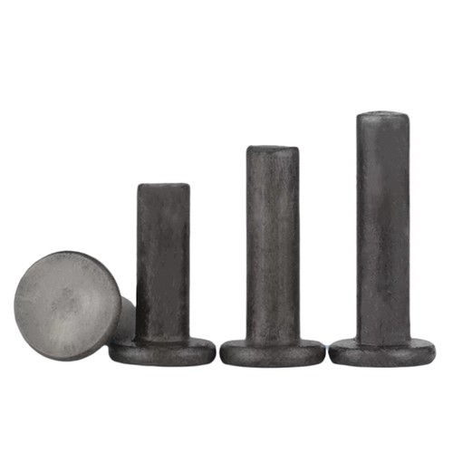 平头铁铆钉铁本色原GB109实心￠2-￠8￠10每1公斤敲击式铁平头