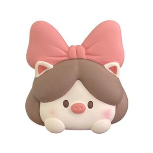 可爱猪猪公主车载香薰奔驰汽车出风口香水装饰扩香石车内摆件车饰