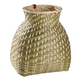 小背篓鱼篓小竹筐竹编制品装饰竹手工演出道具收纳筐竹篮采茶竹篓