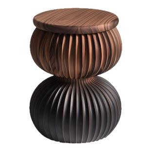 意式极简实木边几小众高级感客厅小茶几艺术设计创意墩子立体角几