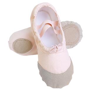 儿童舞蹈鞋女童秋冬季加绒加厚芭蕾舞鞋女孩红色跳舞鞋软底练功鞋