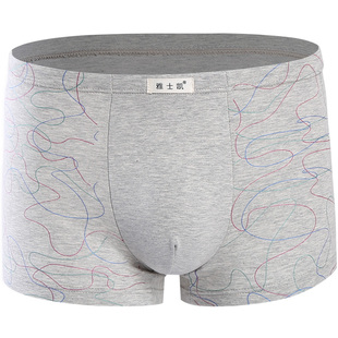 雅士凯加肥加大码男士内裤纯棉肥佬平角裤胖人宽松透气四角短裤头