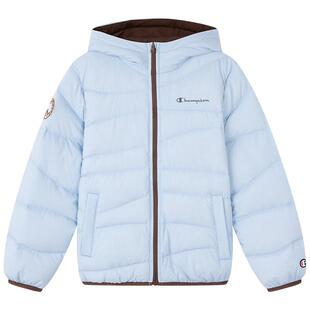 【轻薄抗菌】Champion冠军男女童装25冬季新款经典连帽羽绒服外套