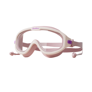 回力儿童泳镜女童大框高清防雾防水女孩潜水专业泳帽套装游泳眼镜