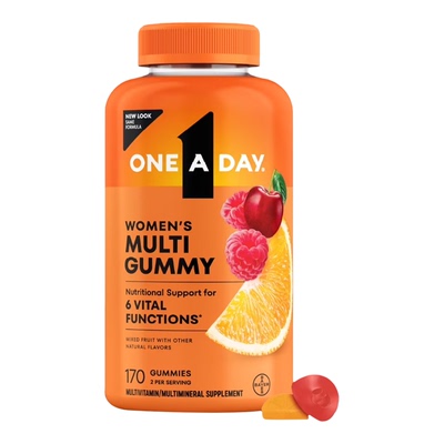 美国直邮Bayer拜耳One A Day成人男女士复合维生素软糖矿物质健康