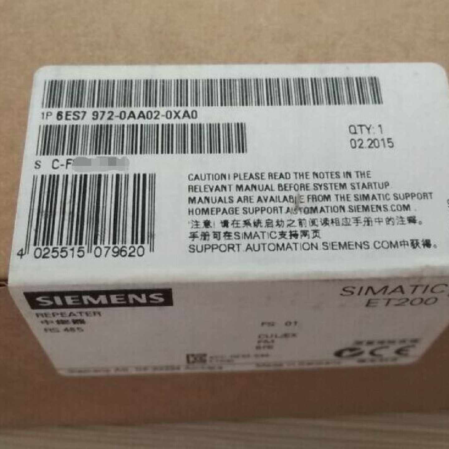 议价西门子全新原装正品中继器 6ES7 972-0AA02-0XA0 现货 假一罚
