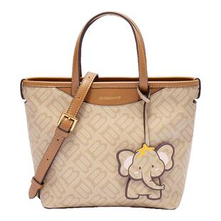 百丽包包女2025新款妈妈包海鸥老花单肩斜挎手提小托特包X7367BX5