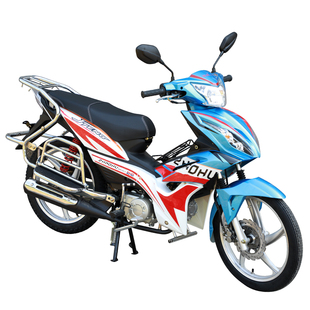 全新原装110弯梁摩托车可上牌男女代步燃油国四电喷125助力踏板车