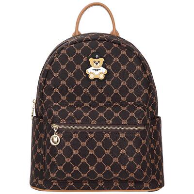 丹尼熊双肩包背包女包新品老钱凤格子通勤简约日常百搭DKB5826017