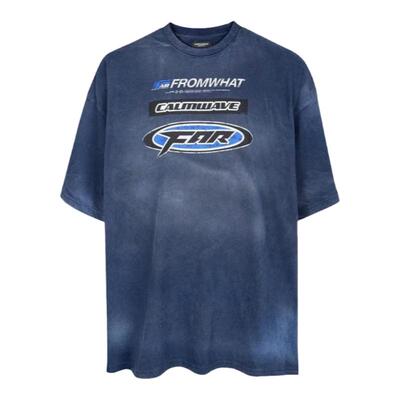 Fararchivevibe做旧印花短袖