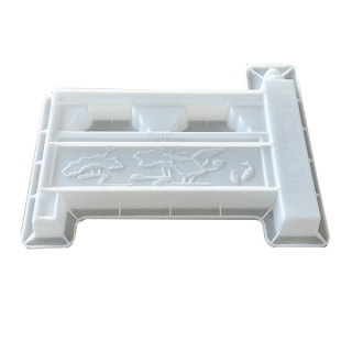 花池围栏水泥模具新农村改造庭院荷花砖定型模板菜园围边石预制板