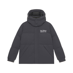 New Balance/NB复古羽绒服印花男新款女帽子可拆卸外套NPE41011