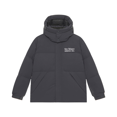 New Balance/NB复古羽绒服印花男新款女帽子可拆卸外套NPE41011