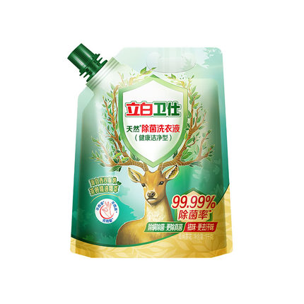 立白卫仕天然植物除菌洗衣液抑菌