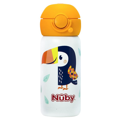 Nuby努比保温杯吸管保温杯不锈钢