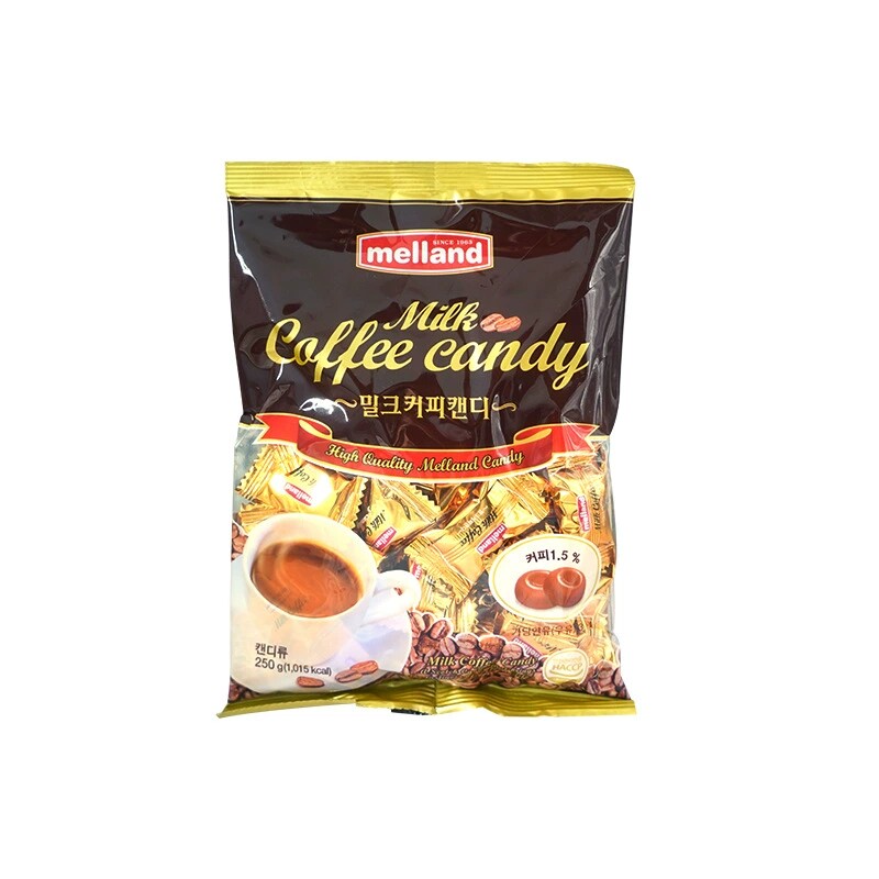 韩国进口国际牛奶咖啡味糖果250g/袋 休闲糖果零食网红婚庆硬糖果