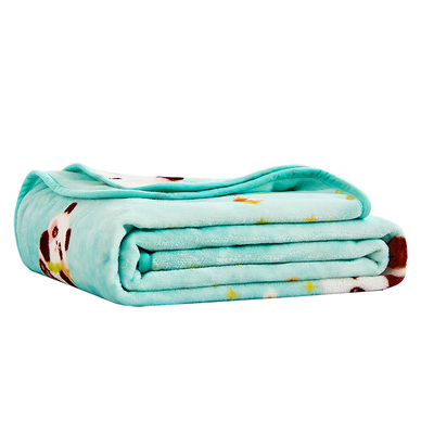 富安娜儿童卡通印花法兰绒毛毯