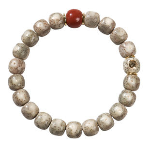 木醉原创设计石玉料星月菩提手串男女汉堡珠高油密毛感料单圈手链