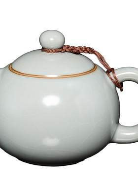 容山堂天青汝窑汝瓷泡茶壶