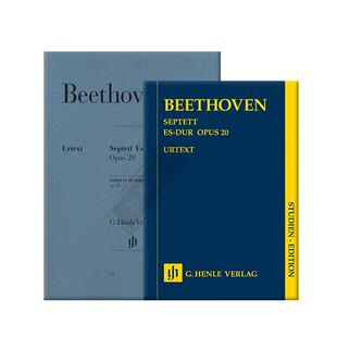 贝多芬七重奏op20 降E大调 全套研习小总谱和分谱 德国亨乐原版乐谱书 Beethoven Septet E flat major HN9025/25