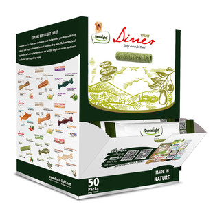 Dentalight水果之王牛油果磨牙棒老年犬养胃肠道易消化狗狗零食