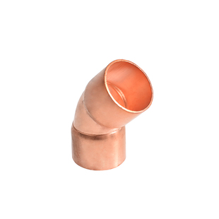 紫铜45度弯头135度承口焊接弯头紫铜管件规格10-108空调制冷配件