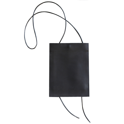 小众竖款单肩包山本风小牛皮极简