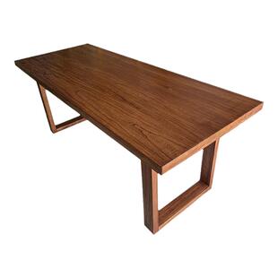 泊逸【浣溪沙】书法桌开放式书房桌国风书桌老榆木实木画桌案台