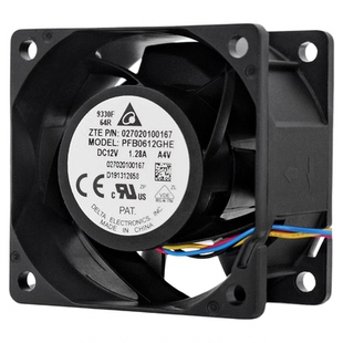 PFB0612GHE台达6038暴力6CM 12V 1.28A服务器机箱电源PWM散热风扇