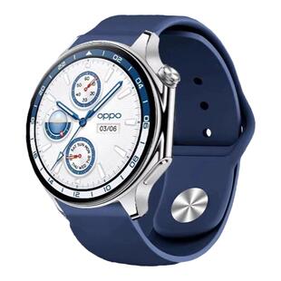 适用oppowatchX表带一加手表2watch4pro硅胶3pro新款x3千帆蔚蓝watch3手表oppo智能SE男女款运动非原装配件