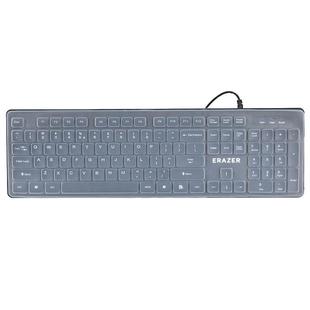 适用异能者ERAZER键盘膜MK3联想KM102保护膜台式有线键盘帽笔记本异能者K301键盘保护膜防尘防水垫凹凸键位套