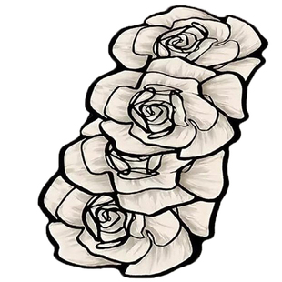 硅藻泥玫瑰花地毯家用防滑垫长条形浴室门垫洗手间厨房装饰地垫