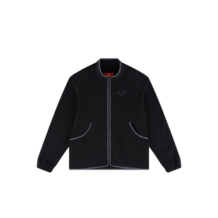 华人青年时尚休闲情侣外套纯色摇粒绒上衣秋季国潮新款男款夹克