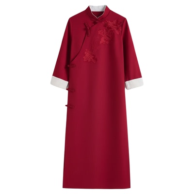 相声服大褂长袍马褂演出服装