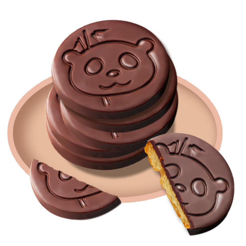 网红熊猫巧克力饼干夹心代可可脂