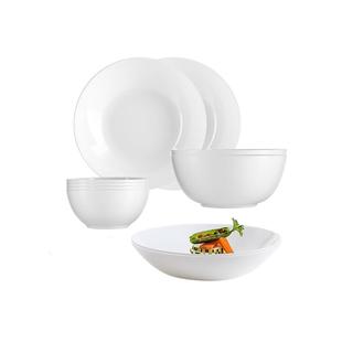 【自营】Luminarc乐美雅多功能碗面碗色拉碗甜品碗 4只装玻璃汤碗