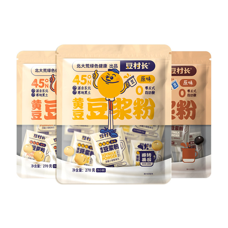 豆村长豆浆/玉米糊270g*3袋