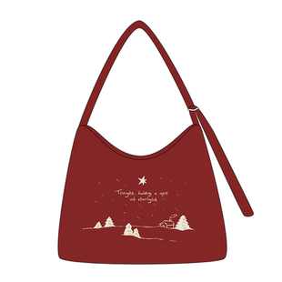 韩版设计感小众包包日常通勤百搭大容量单肩包慵懒斜挎帆布包Q343