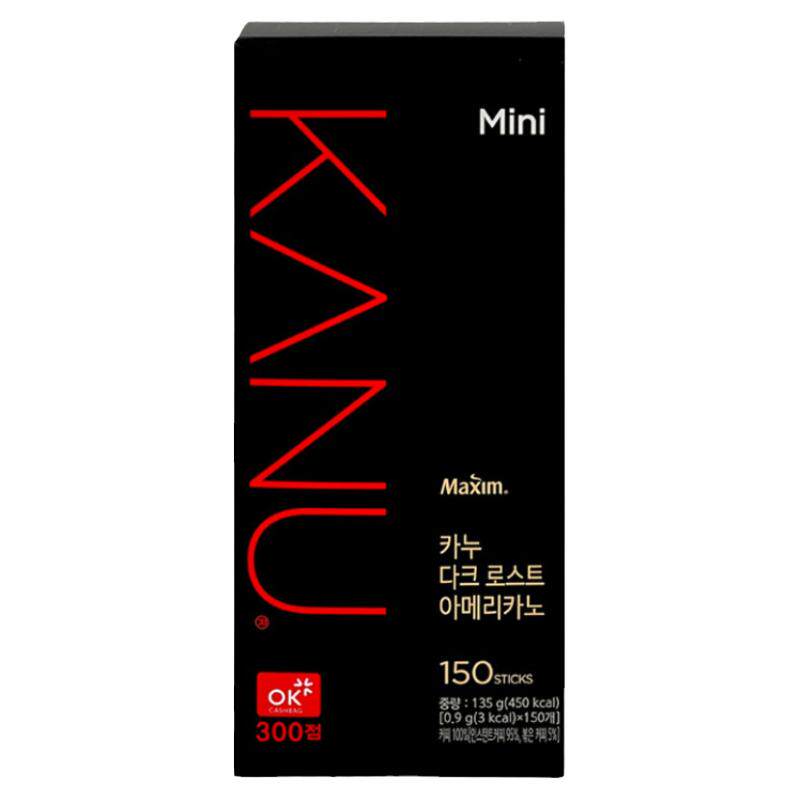 麦馨卡奴美式纯黑咖啡150条装