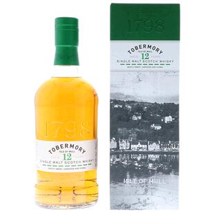 欧洲直邮Tobermory托本莫瑞单一麦芽威士忌12年46.3%700ml礼盒装