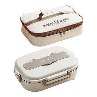 304不锈钢保温饭盒上班族餐盘大容量学生小学生上学专用分格餐盒