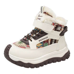 回力童鞋男童高帮棉鞋2025冬季新款儿童加绒加厚运动鞋男孩保暖鞋