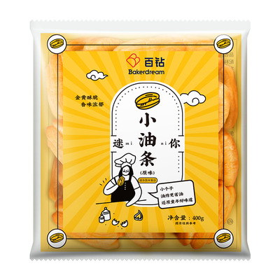 百钻迷你小油条速冻半成品400g