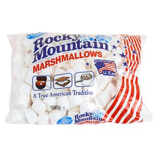 落基山棉花糖雪花酥专用烘焙牛轧糖白色大自烤圣诞原材料美国进口