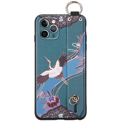 苹果11手机壳硅胶腕带斜跨挂绳