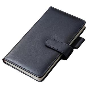 小笔记本A6随身商务记事本定制可印logo刻字加厚皮面带扣笔插本高颜值小日记本子成人工作记录本便捷式口袋本